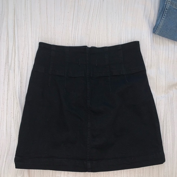 Black Denim Skirt from Free People - Picture 2 of 3
